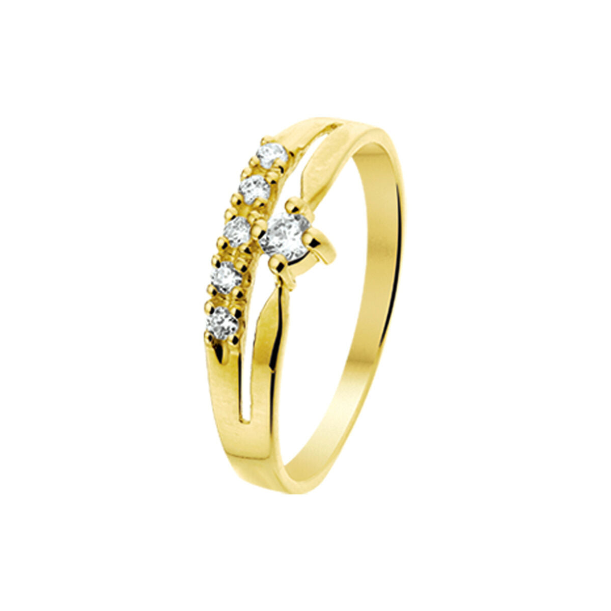 Fantasy Collection Ring zirkonia 14K geelgoud