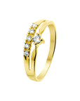 14 K Geelgouden ring met zirkonia - 4013833 - PansiteNederland.nl