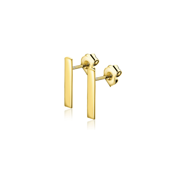 ZINZI 14K Gouden Oorknoppen ZGO317 10mm oorbellen