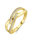 14K Geelgouden Ring Zirkonia 4033459 - PansiteNederland.nl