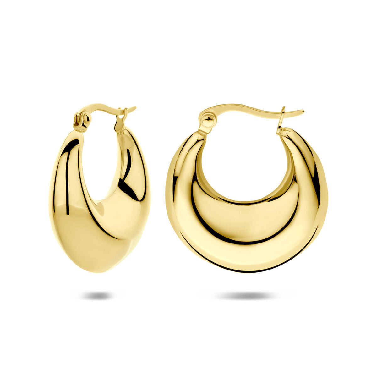 Edelstalen oorringen ion plating 28 mm - 6506149