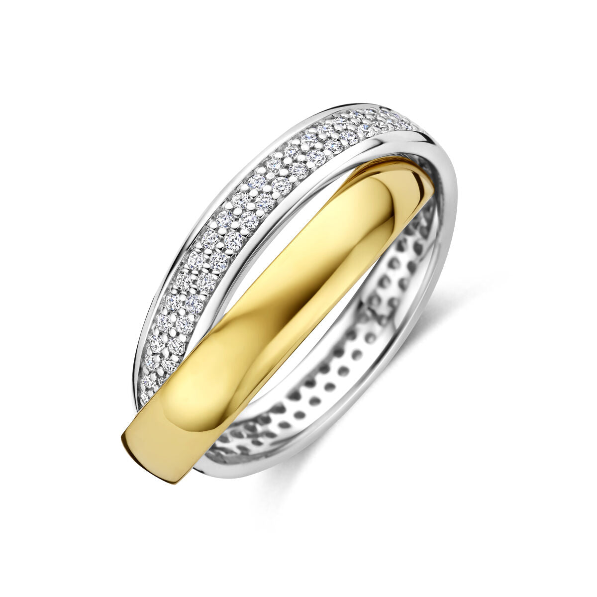 Fantasy Collection Ring diamant 0.54ct h si 14K bicolor goud