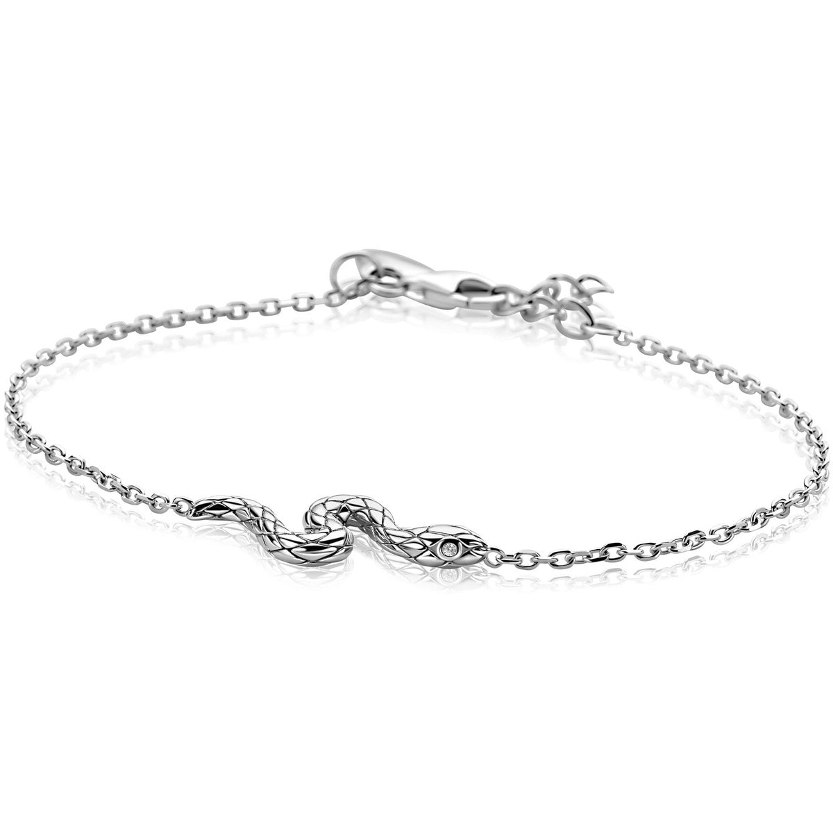 ZINZI Zilveren Armband met Witte Zirkonia - ZIA2721