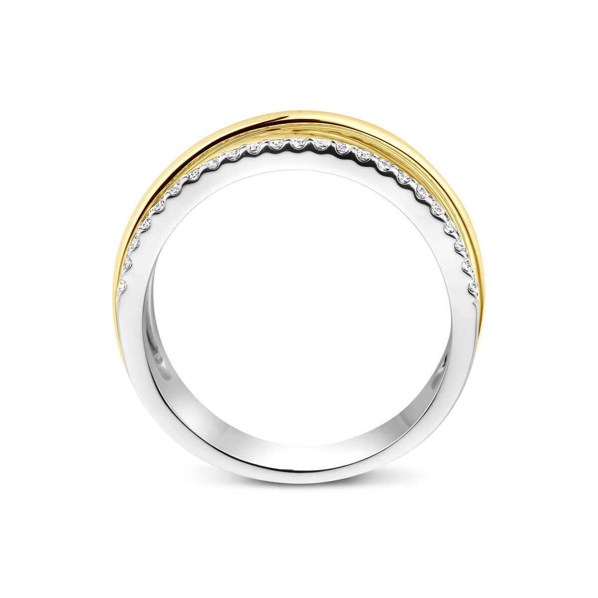 Fantasy Collection Ring diamant 0.28ct h si 14K bicolor goud