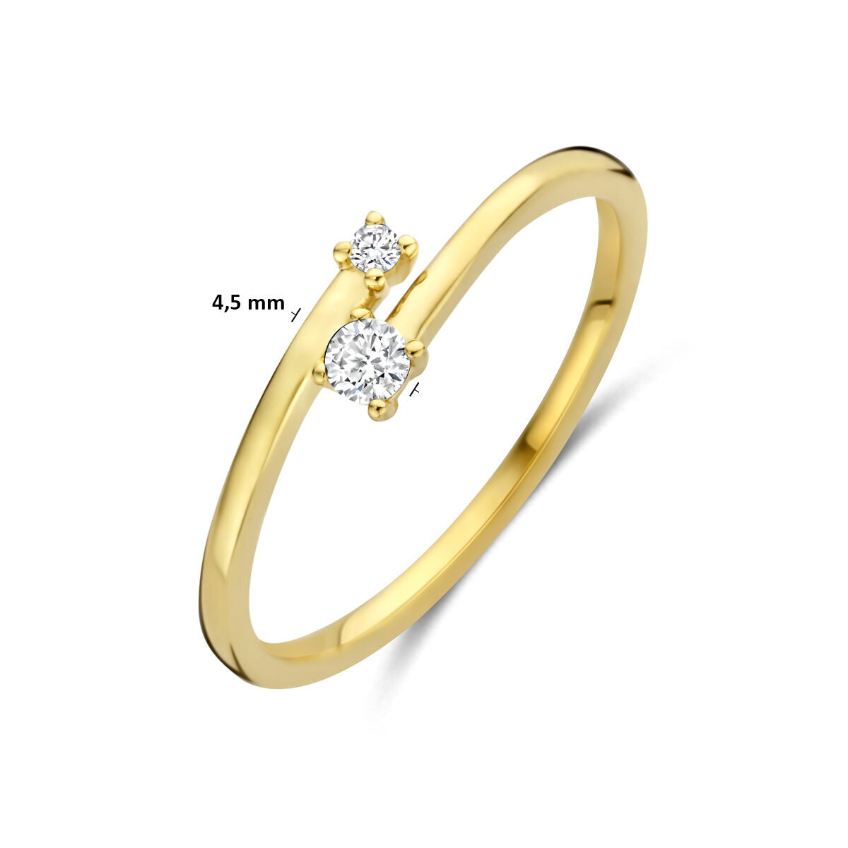 Fantasy Collection Ring diamant 0.07ct h si 14K geelgoud