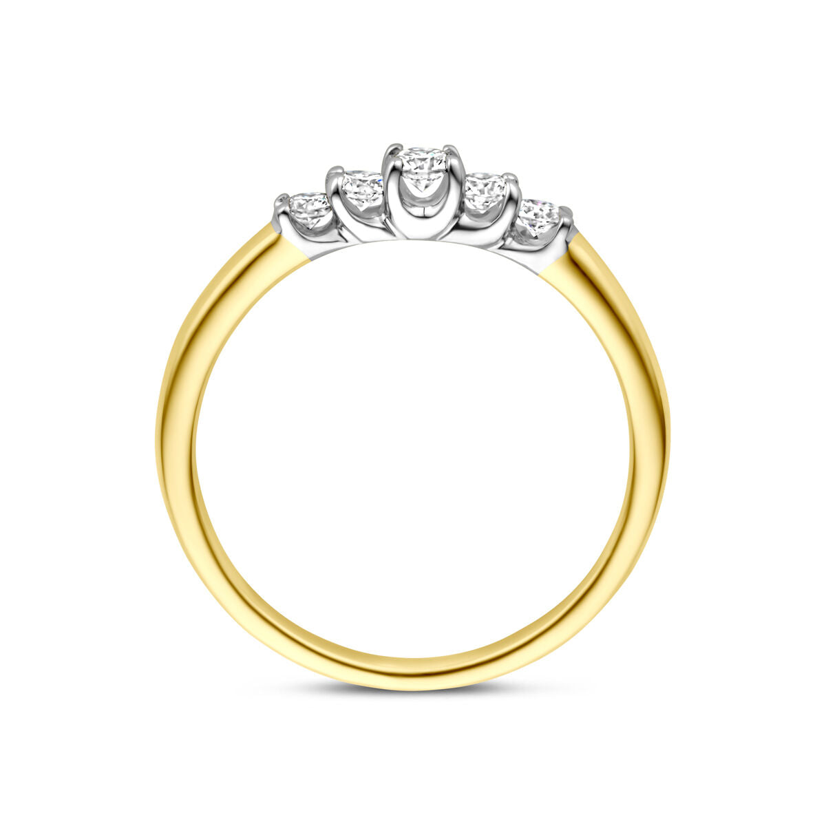 Fantasy Collection Ring diamant 0.30ct h si 14K bicolor goud