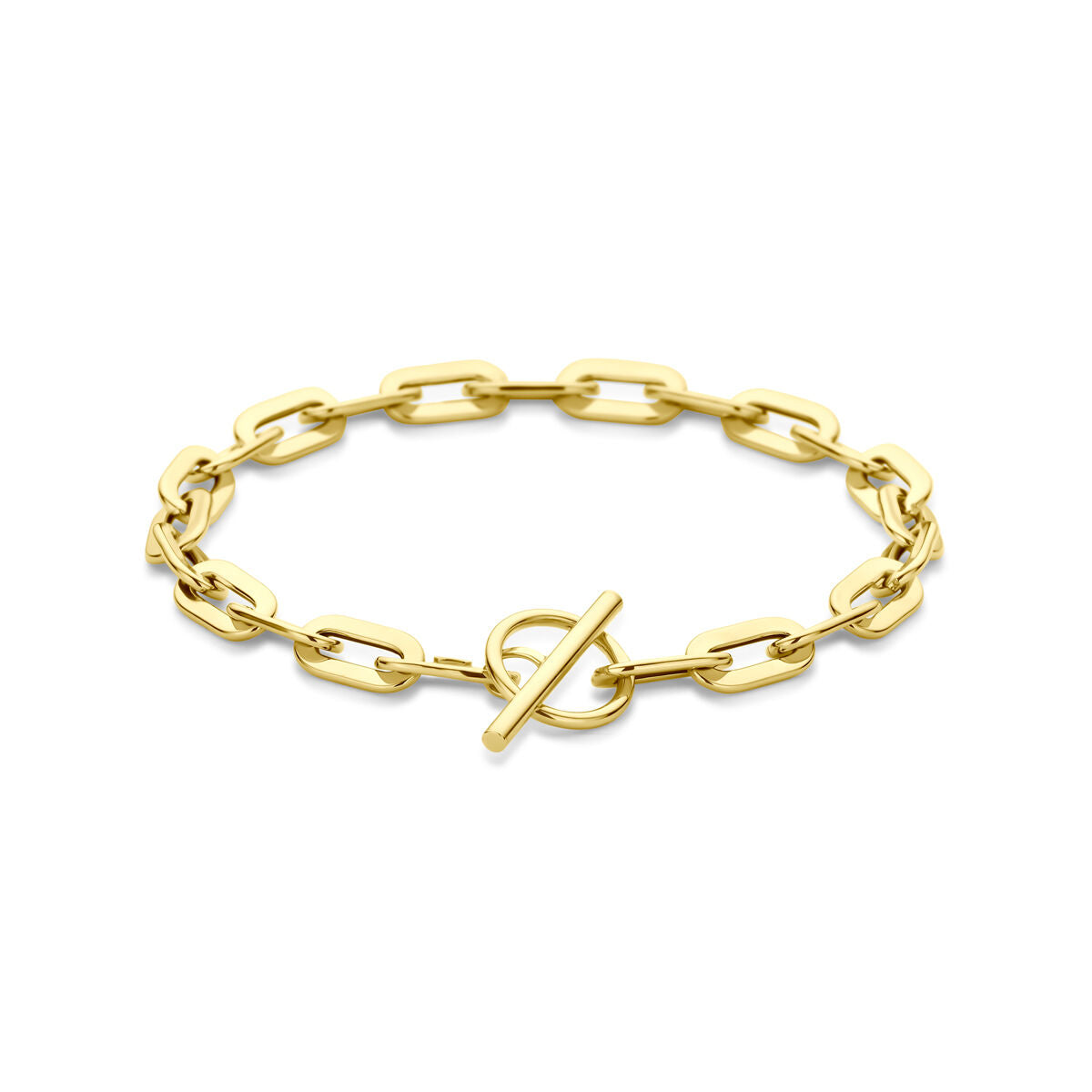 Fantasy Collection Armband kapittelslot 5,5 mm 19 cm 14K geelgoud