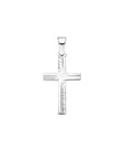 zilver gerhodineerd hanger kruis gediamanteerd 20 mm 1340465 - PansiteNederland.nl