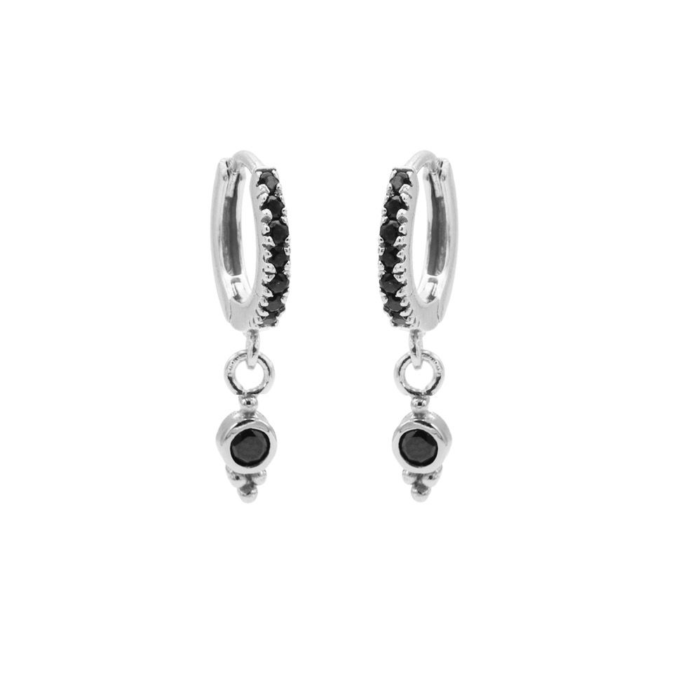Karma Zirconia Hinged Hoops Symbols Zirconia M2623HB oorbellen
