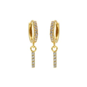 Karma Zirconia Hinged Hoops Sieraad TUBES oorbellen