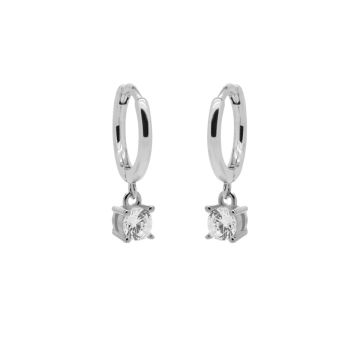 Karma Hinged Hoops Symbols Round CZ M3218SHIN oorbellen