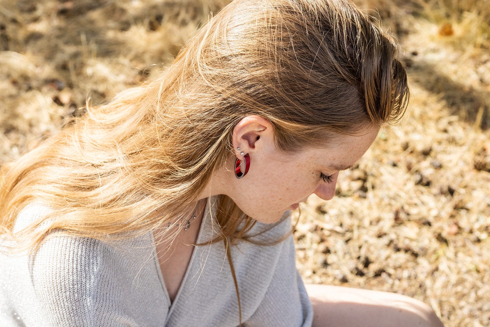 Clic OLIVIA Rood Oorbellen - O21R