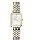 Rosefield horloge OWDSG-O62 Octagon XS White Sunray Steel Duotone Silver Gold - PansiteNederland.nl