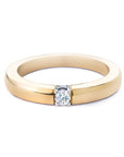Bicolor 14K gouden ring met diamant van R&C RIN1707-1-007, exclusief en kwalitatief hoogwaardig. Ontdek nu!