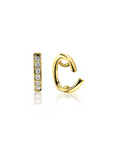 Zinzi gold plated zilveren hanger met witte zirkonia's om je oorbedels aan te hangen ZIH2CHG - PansiteNederland.nl
