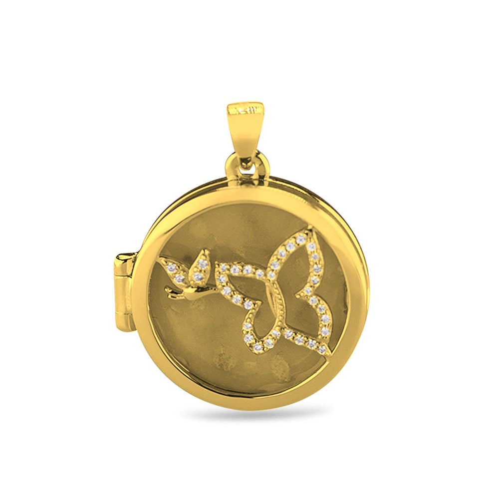 See You Vlindermedaillon voor as in goud – 144 – afbeelding 1