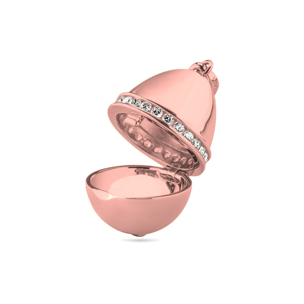 See You Gouden ei hanger met steenrand voor as – 146 – afbeelding 2