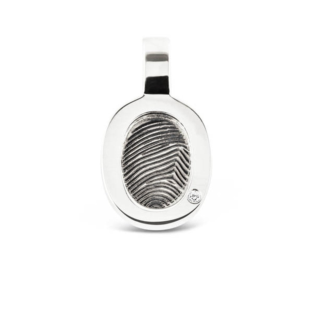 See You Vingerafdrukhanger ovaal met zirkonia in zilver – 402 – afbeelding 1