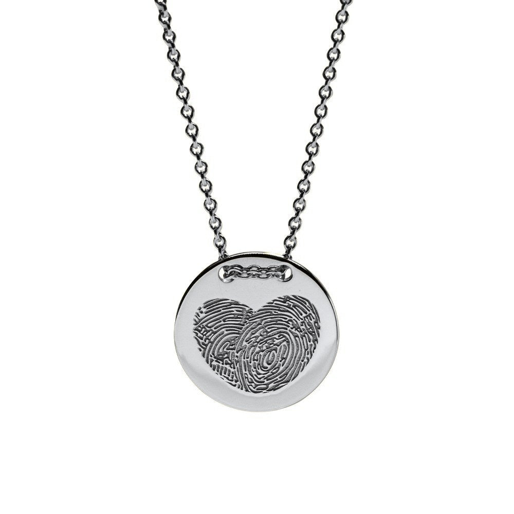 See You Graveermunt 17 mm in goud met ketting – 416 – afbeelding 3