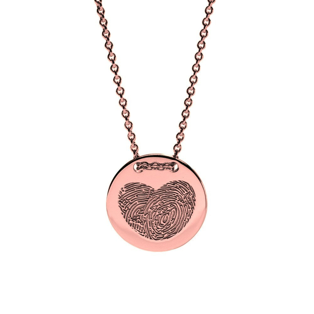See You Graveermunt 17 mm in goud met ketting – 416 – afbeelding 2