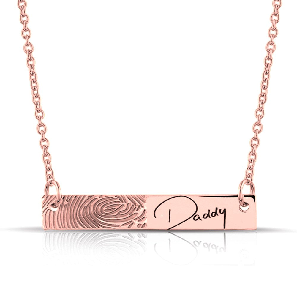 See You Gouden bar pendant met gravure – 417 – afbeelding 2