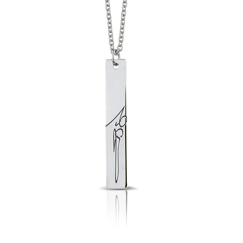See You Gouden graveerstaafje verticaal aan ketting – 418 – afbeelding 3
