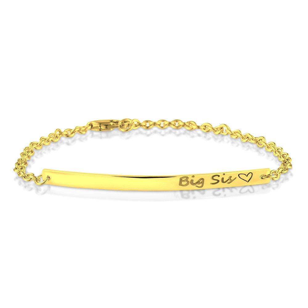 See You Gouden armband met graveerstaafje 4 cm – 419 – afbeelding 1