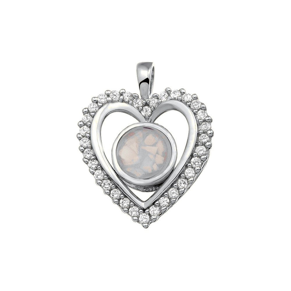 See You Gouden hart ashanger klassiek met steen – 124 – afbeelding 3