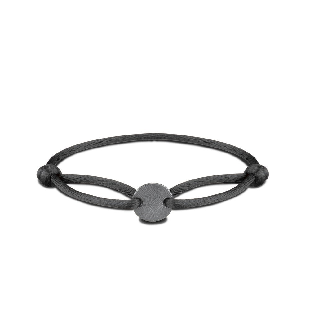 See You Satijnkoord armband met gouden ronde disk – BL-020 – afbeelding 3