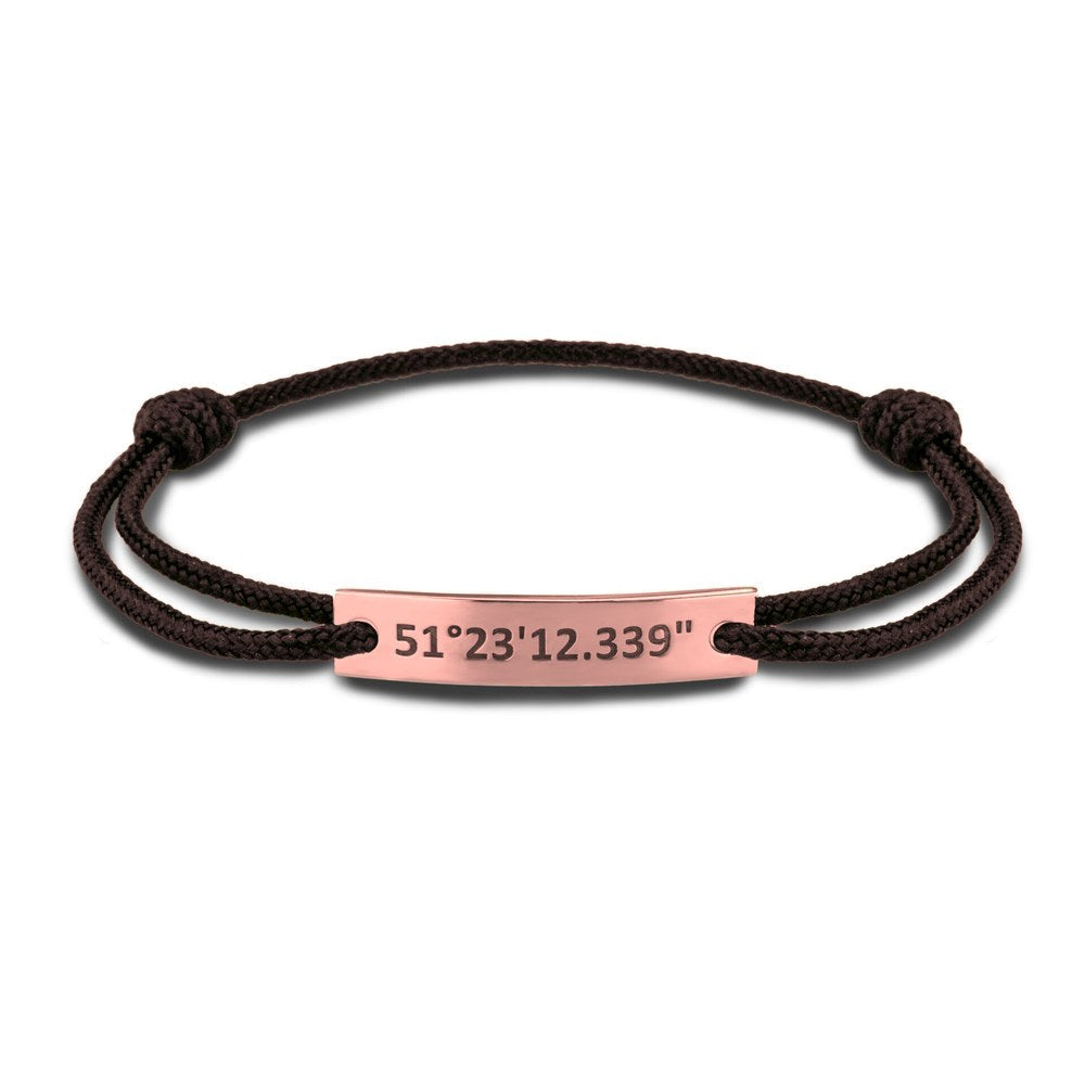 See You Gouden graveerplaatje aan paracord armband – BG-013 – afbeelding 2