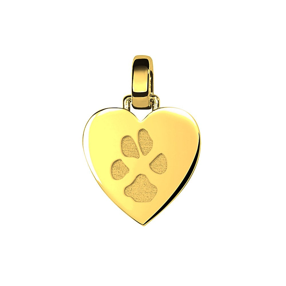 See You Gouden hart met pootafdruk dierenpoot – AP-002 A – afbeelding 1
