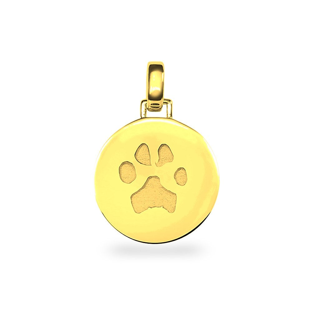 See You Ronde pootafdruk hanger in goud – AP-003 A – afbeelding 1