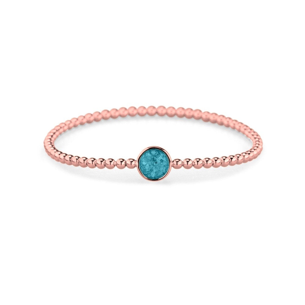 See You Gouden bubbelarmband effen met as – BL-026 – afbeelding 2