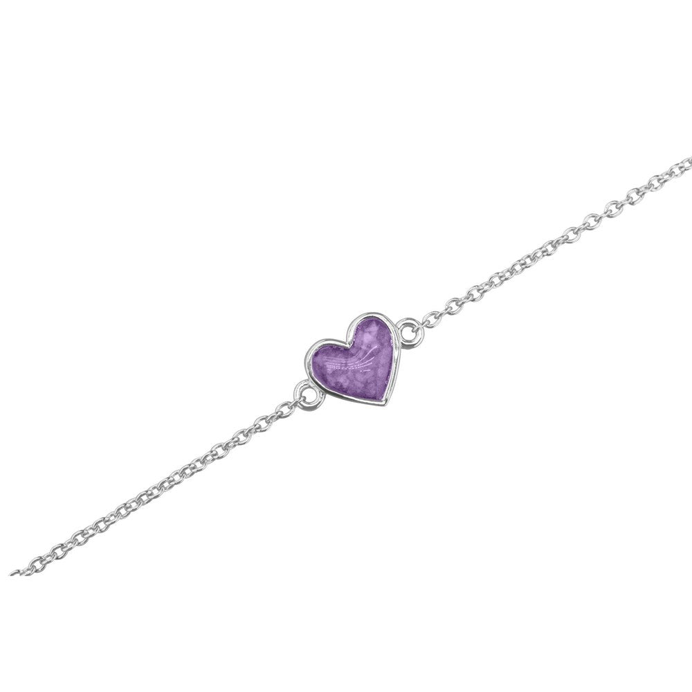 See You Zilveren schakelarmband met ashartje – BL-025 – afbeelding 1