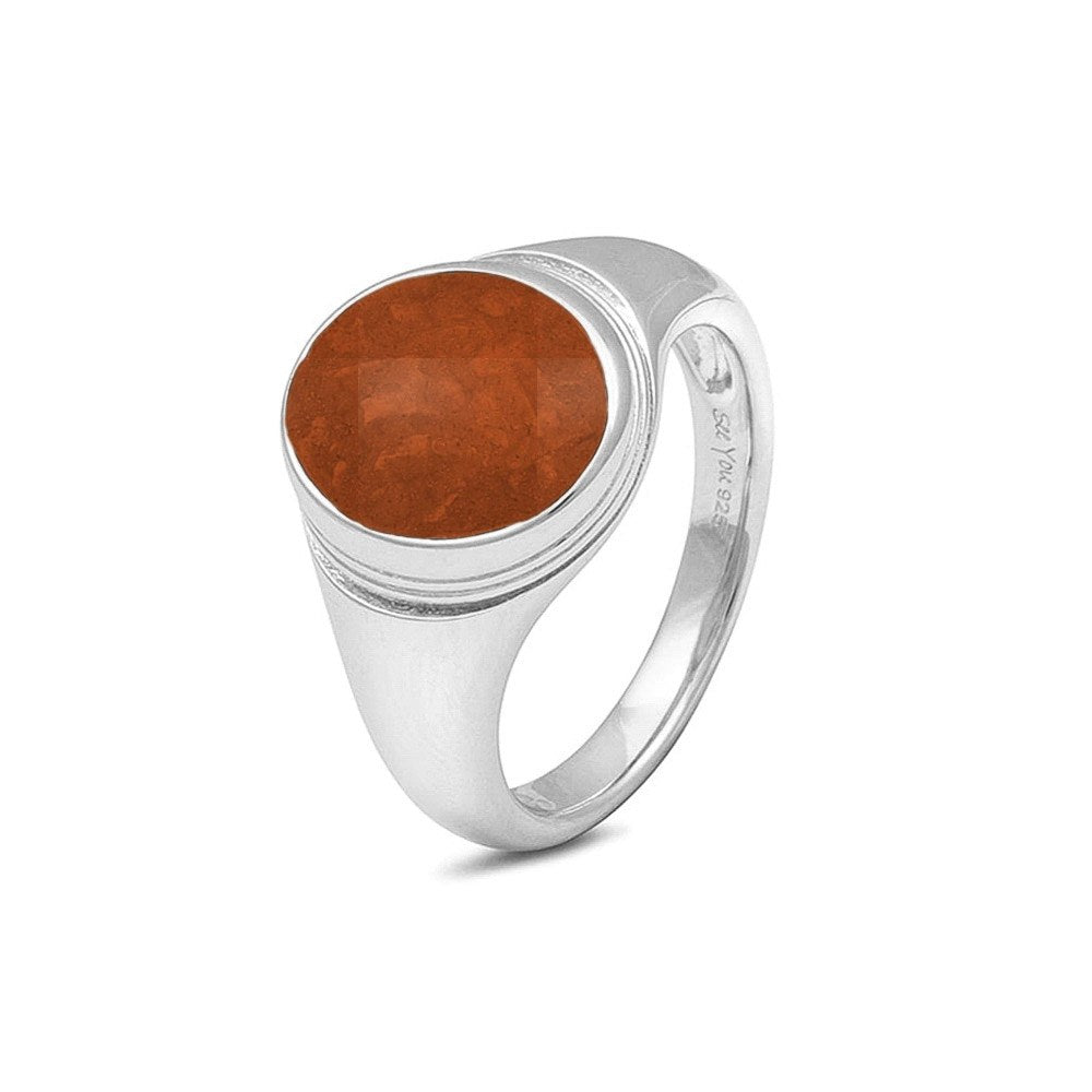 See You Zegelring met rand en as, ovaal in goud – RG-052 – afbeelding 68