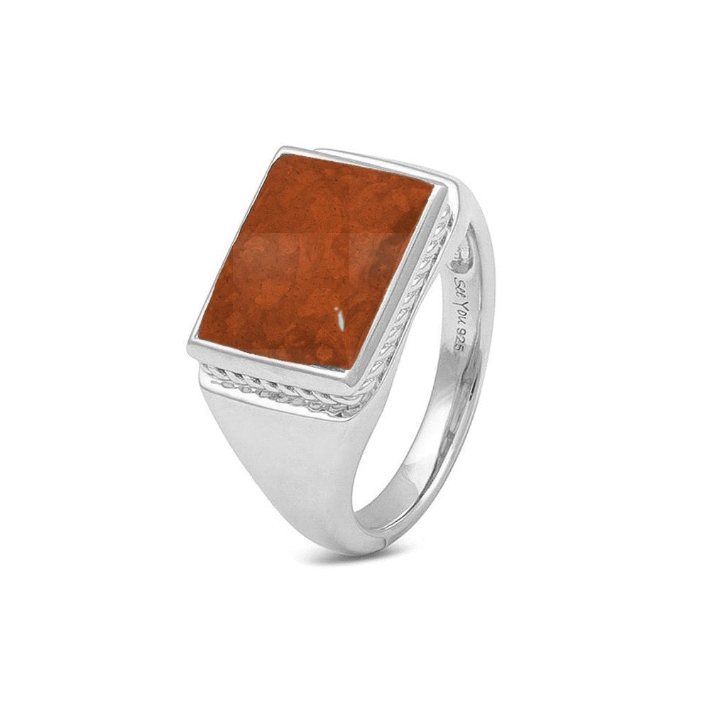 See You Zegelring rechthoekig met as, gedraaid goud – RG-051 – afbeelding 68