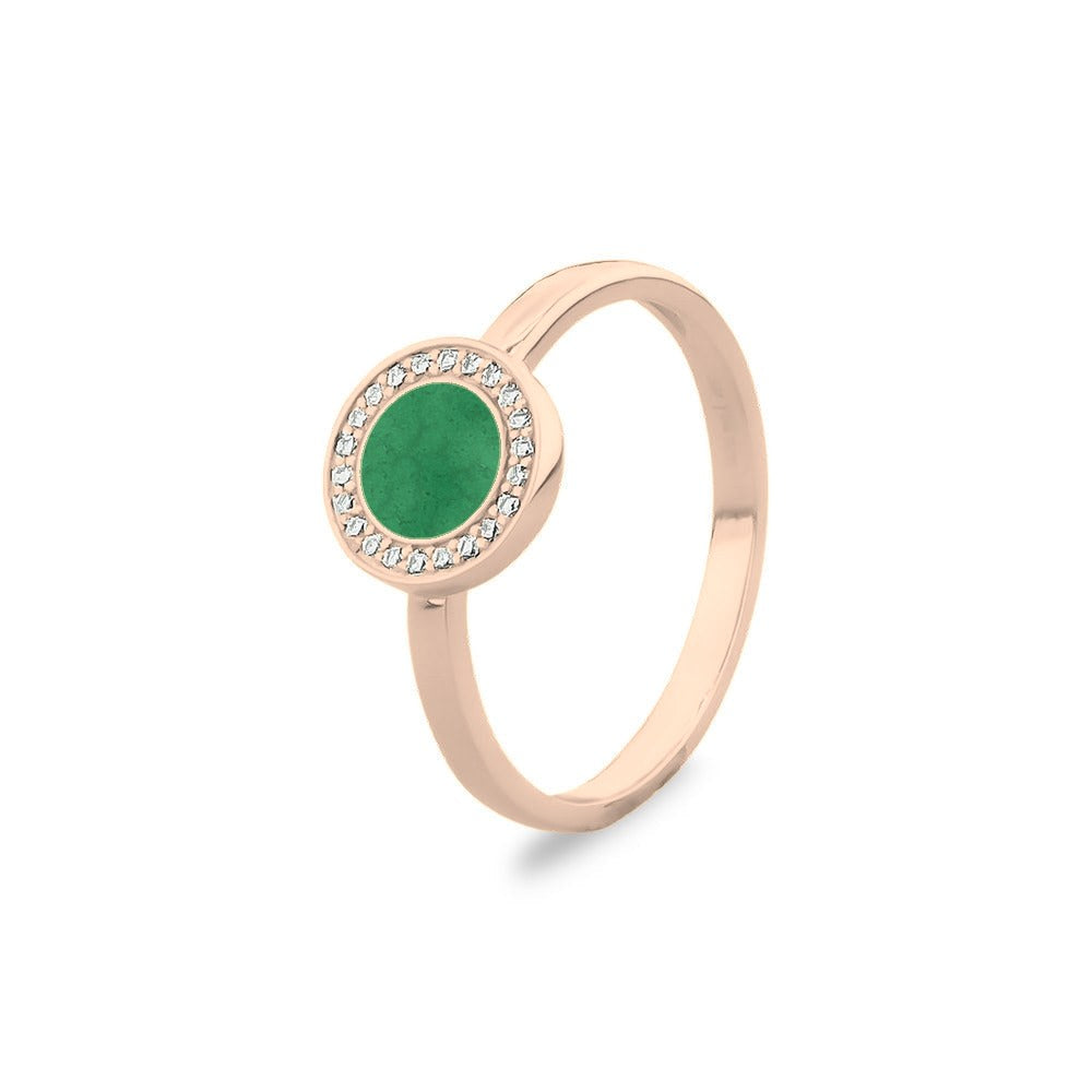 See You Diskring voor as met steentjes in goud – RG-056 – afbeelding 44