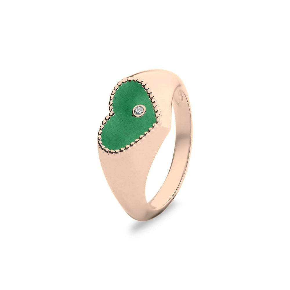 See You Gouden hartring met diamant voor as – RG071 – afbeelding 44
