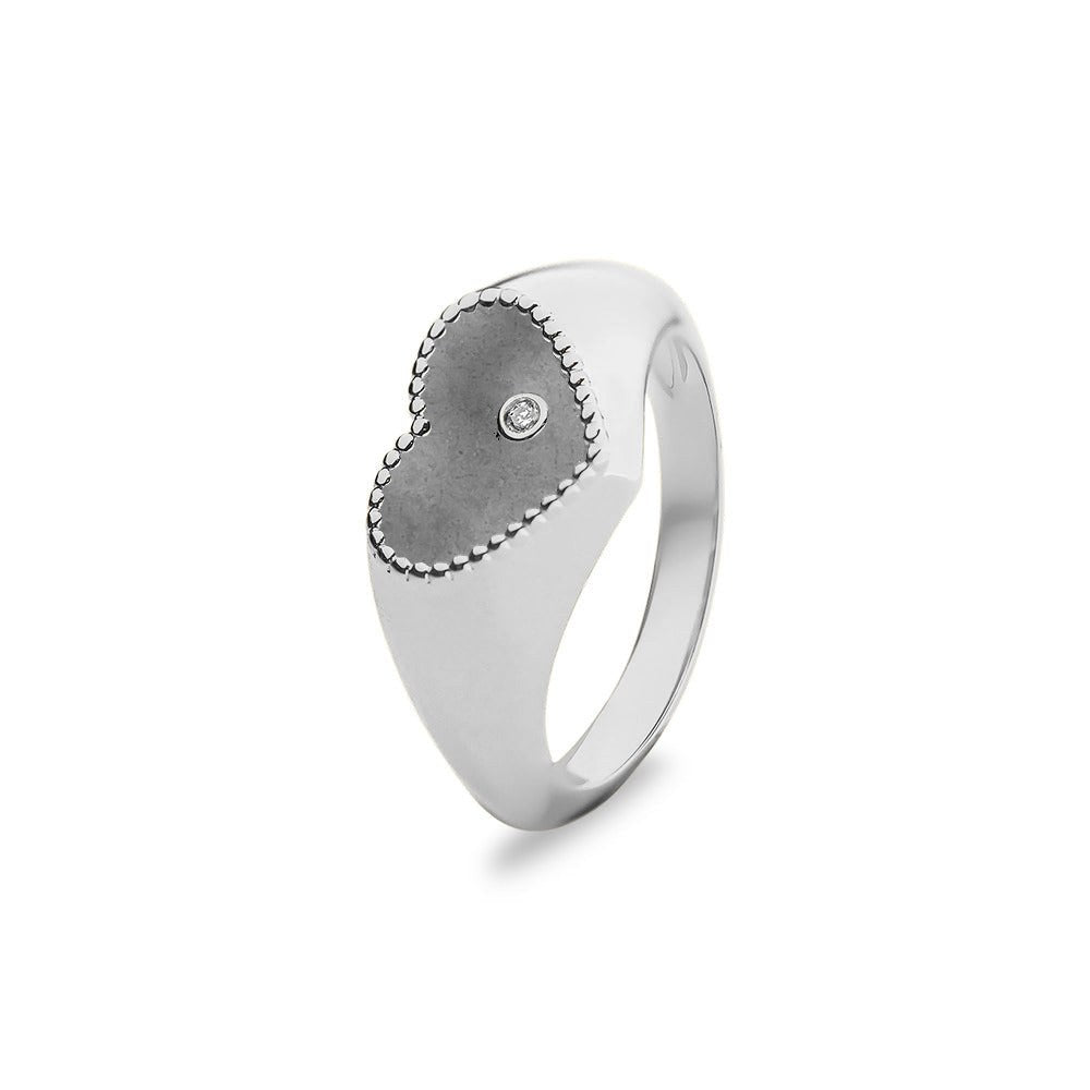 See You Gouden hartring met diamant voor as – RG071 – afbeelding 56