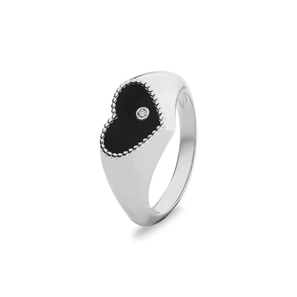 See You Gouden hartring met diamant voor as – RG071 – afbeelding 52