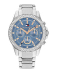 Tommy Hilfiger TH1782690 Horloge Dames Zilverkleurig 38mm, exclusief en kwalitatief hoogwaardig. Ontdek nu!