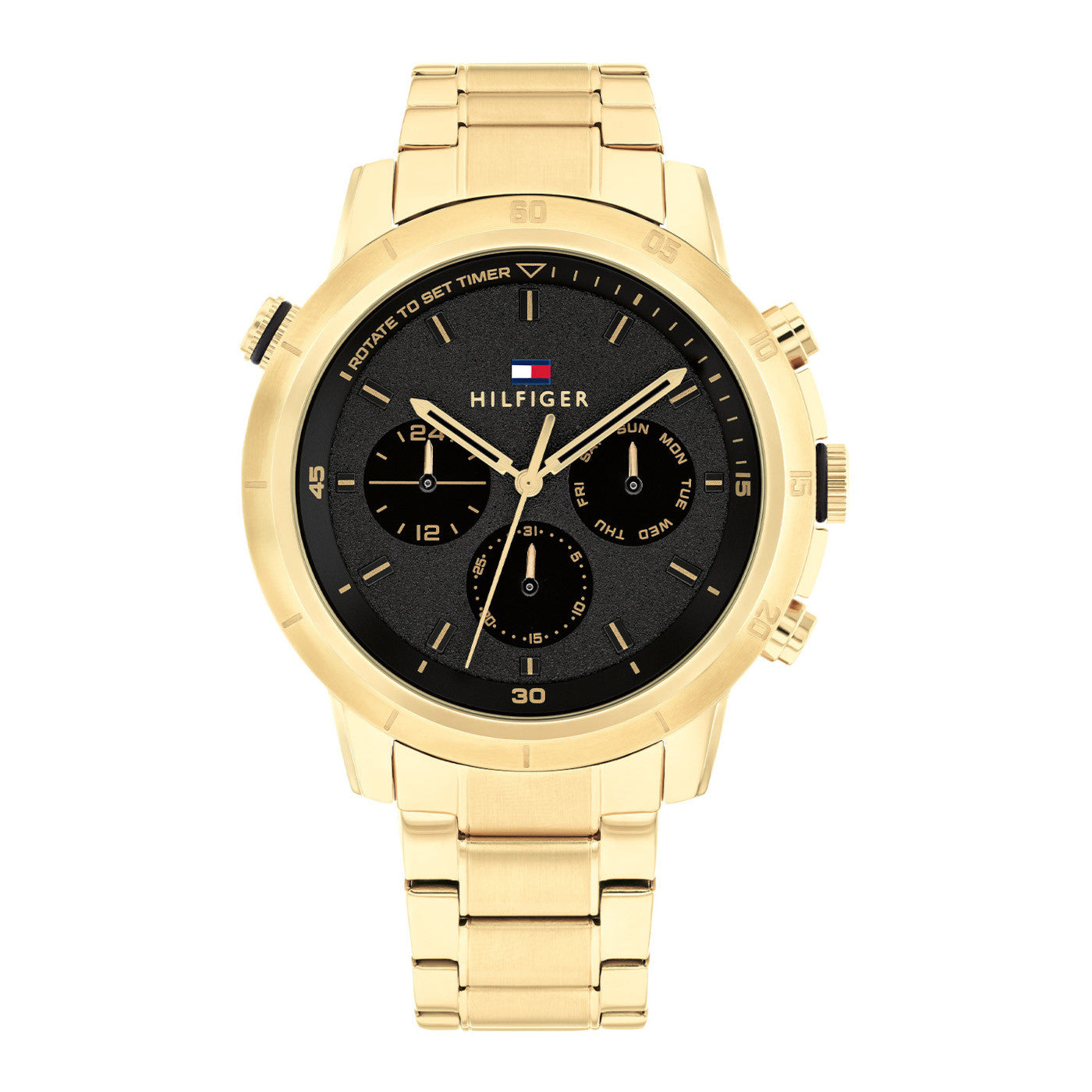 Tommy Hilfiger Horloge TH1792109 Heren Zwart 46 mm