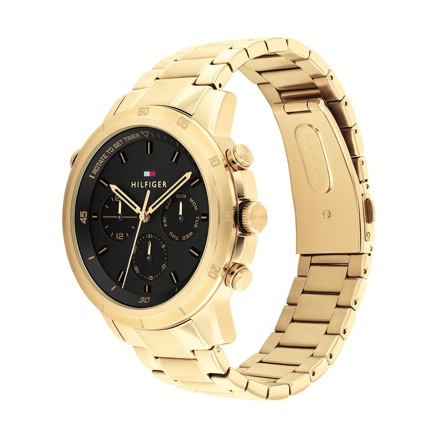 Tommy Hilfiger Horloge TH1792109 Heren Zwart 46 mm