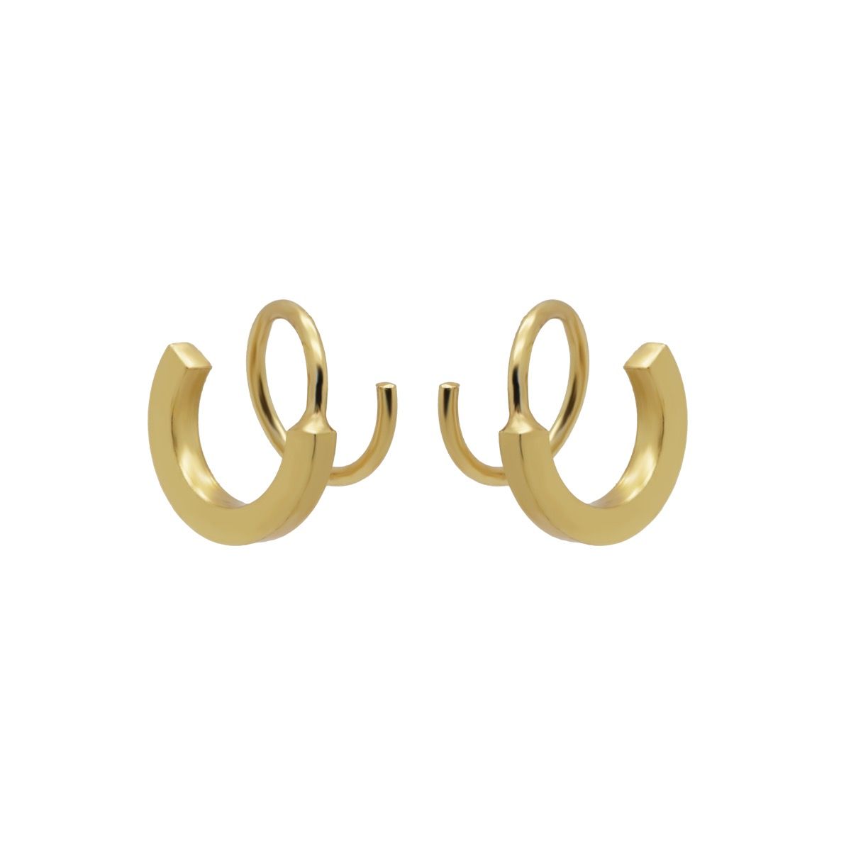 Karma Symbols Goldplated Sieraad Goud oorknoppen