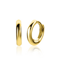 Zinzi Gold 14 karaat gouden oorringen ronde buis luxe sluiting 11 x 1,8mm ZGO302 - PansiteNederland.nl