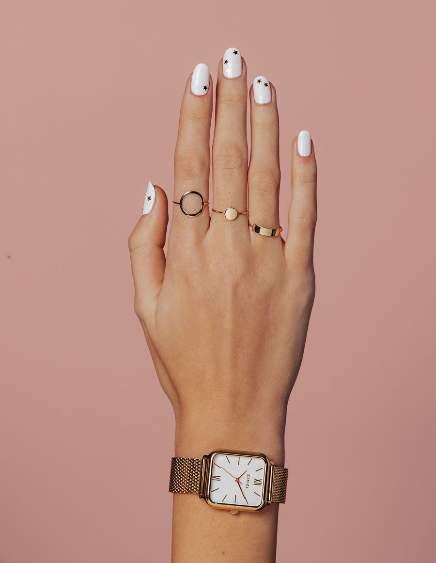 ZINZI 14K Gouden Ring ZGR173 zilver