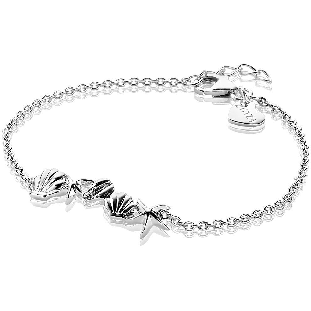 Zinzi zilveren armband Zeester- Schelp 17-19,5cm ZIA1884 - PansiteNederland.nl