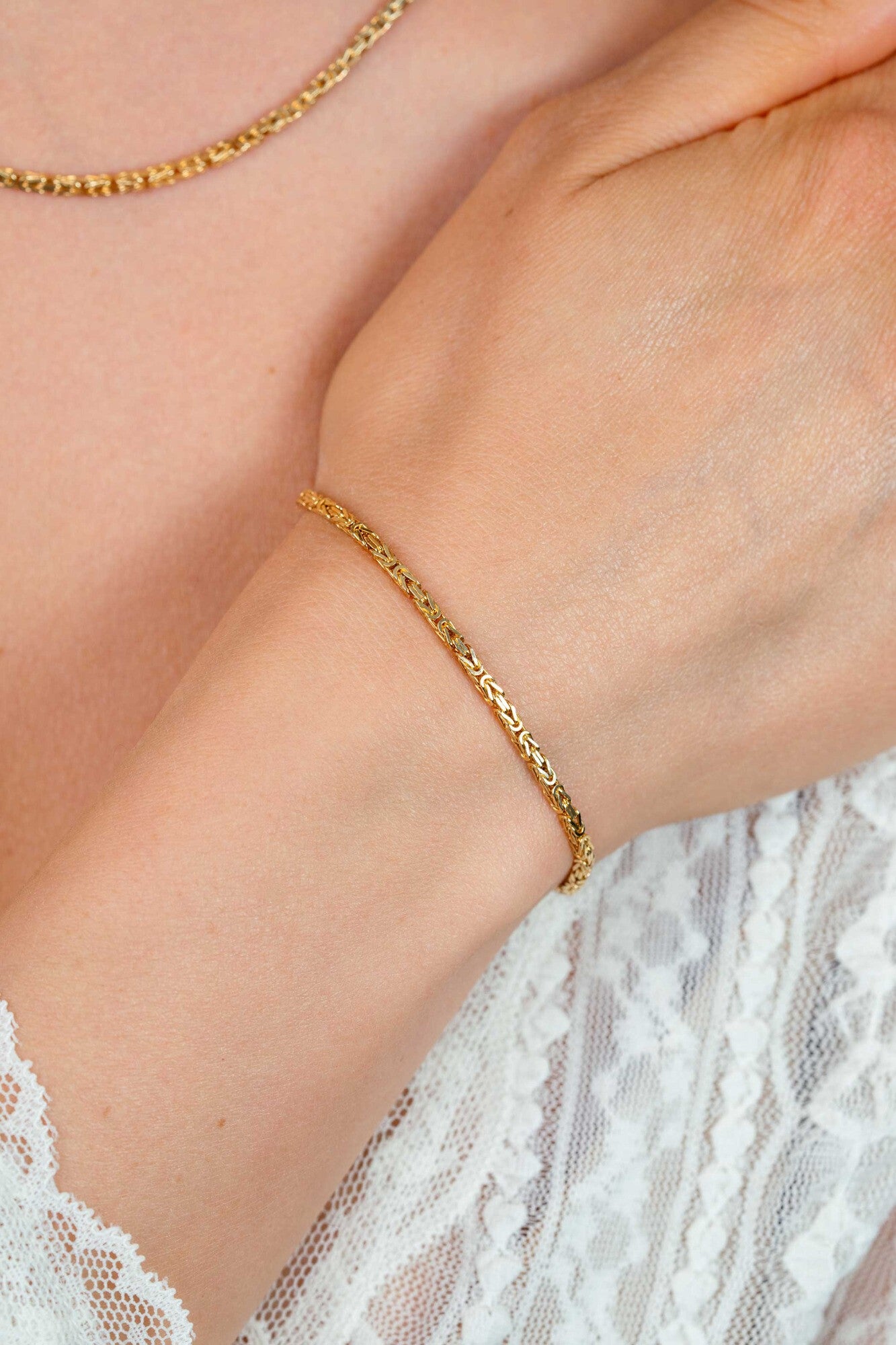 ZINZI Verguld Zilveren Armband 17-20 cm - ZIA2846G