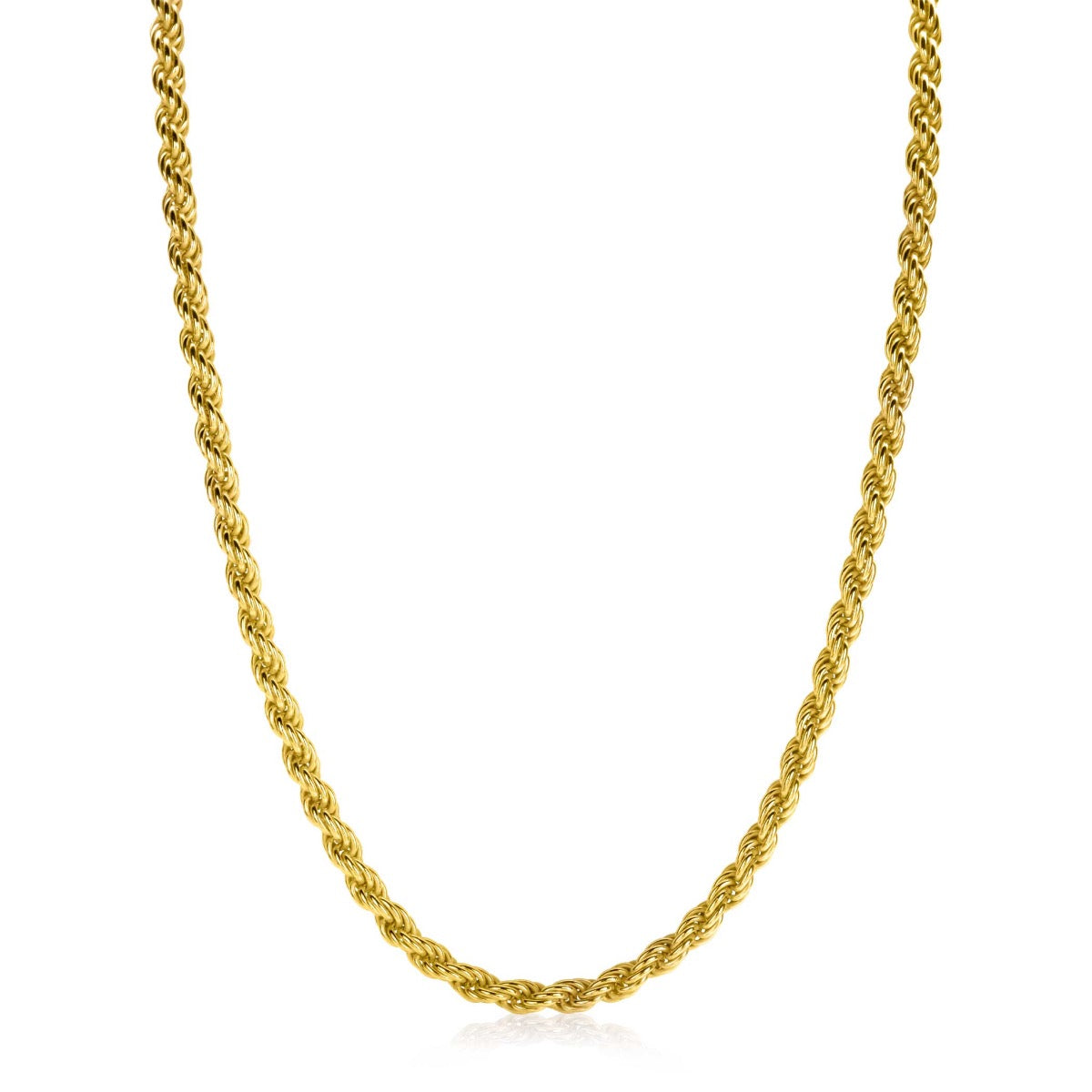 ZINZI Verguld Zilveren Ketting 42-45 cm - ZIC2343G