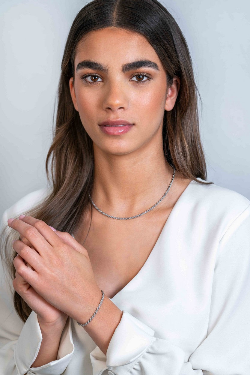 ZINZI Zilveren Ketting 42-45cm - ZIC2386